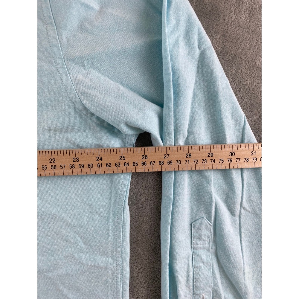 Amazon Essentials Mens Regular Fit Long Sleeve Oxford Shirt Light Blue XL - Picture 7 of 13